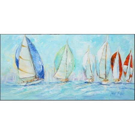 Carolines Treasures Carolines Treasures JMK1303HRM2858 Sailboats Regatta Indoor & Outdoor Runner Mat; 28 x 58 in. JMK1303HRM2858